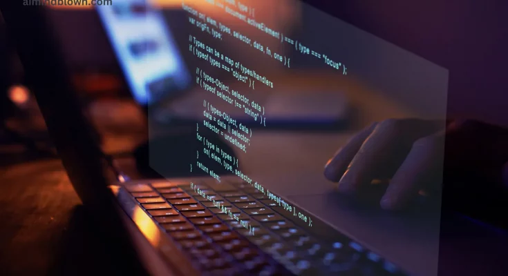 Featured image showcasing AI Vibe Coding: A futuristic workspace illustrating collaboration between AI and humans in software development, with dynamic elements like code snippets and chatbots, highlighting the accessibility and innovation in the coding process.