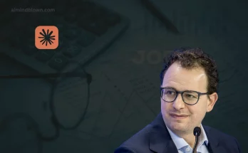 An illustration showing the dual impact of artificial intelligence on white-collar jobs, highlighting young professionals in one half and empty offices in the other, emphasizing the potential job losses and shifts in employment due to AI advancements.