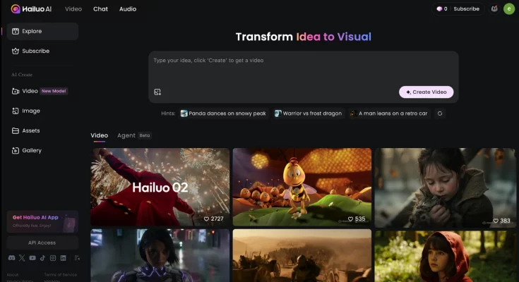 AI video generation tool Hailouai review. Free AI video generator software. Generate videos from text prompts or images. Is Hailouai worth the hype?