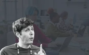 A diverse group of Gen Z workers happily collaborating with AI technologies in a modern office setting, showcasing the positive integration of artificial intelligence in the workforce. The image highlights the synergy between young professionals and AI tools, representing the evolving landscape of entry-level jobs.