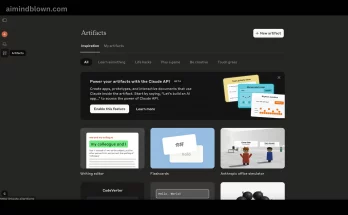 Image of a person using a no-code AI app builder to create a dynamic application, with elements highlighting ease of use, interactive features, and seamless integration with AI.