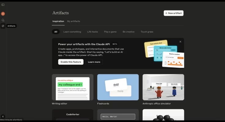 Image of a person using a no-code AI app builder to create a dynamic application, with elements highlighting ease of use, interactive features, and seamless integration with AI.