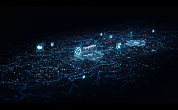 Image of DeepSeek V3.1 interface showcasing its capabilities, highlighting its open-source nature and comparison to OpenAI and Anthropic models. Keywords: DeepSeek V3.1, Open-Source AI, Chinese AI, AI Model, Large Language Model, Hugging Face, OpenAI, Anthropic, AI Competition, Technology, Innovation.