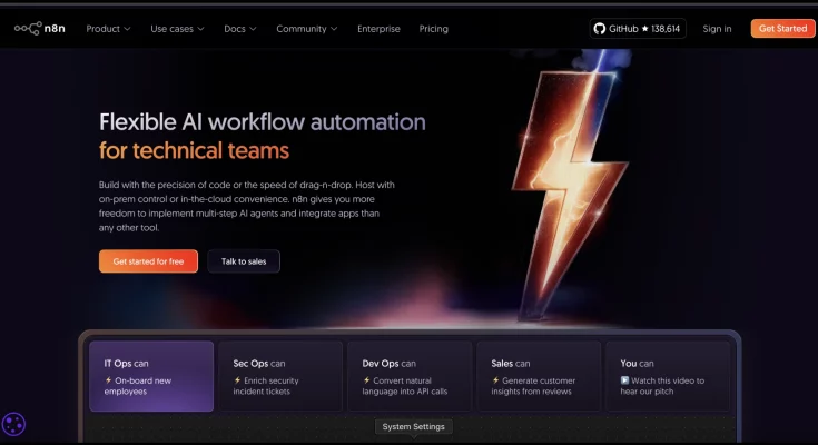 Self host n8n on render always live free