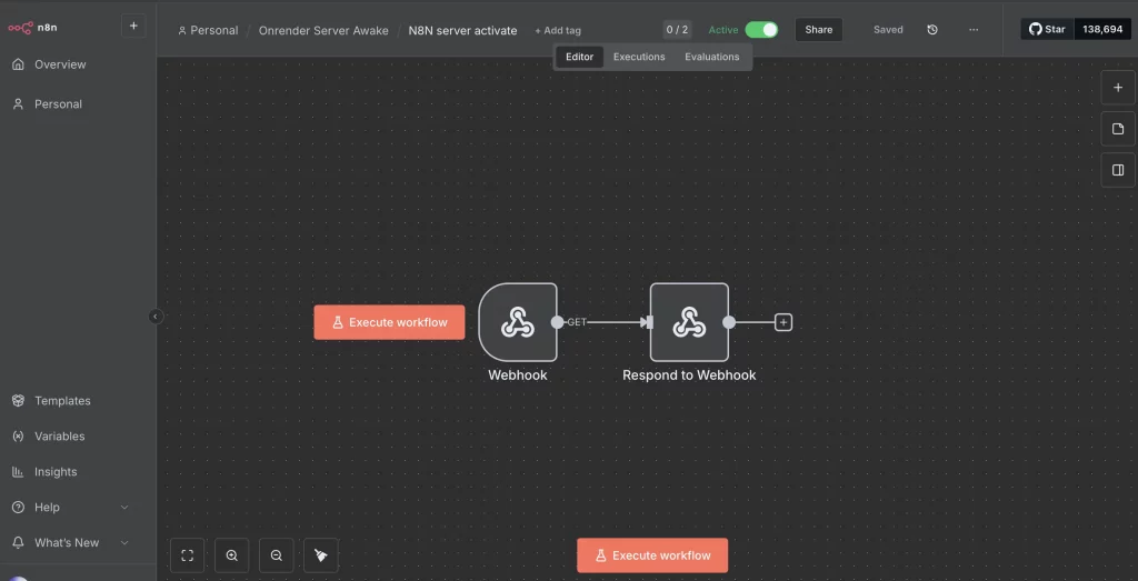 render.com n8n workflow to activate