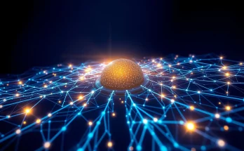 Abstract visualization of efficient AI scaling and neural networks representing DeepSeek's 2026 technological breakthrough.