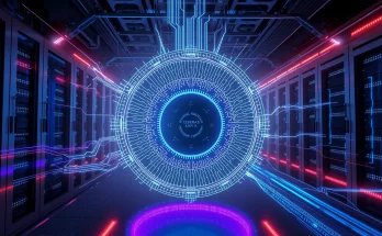 OpenAI Cerebras partnership featuring wafer-scale AI compute chip with neural network visualization in modern data center