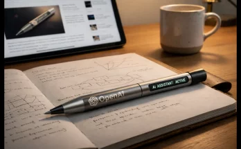 Sleek screenless OpenAI AI hardware device with Jony Ive inspired minimalist design for 2026 debut