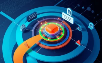 AI security concept showing OpenAI's multi-layered protection system against prompt injection and malicious links