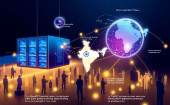 Tata Group OpenAI partnership showing HyperVault data center and global AI infrastructure collaboration