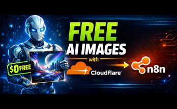 Free AI image generation using cloudflare and n8n