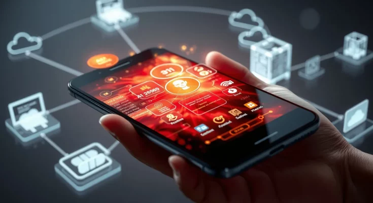 Alibaba OpenClaw app displays AI agents and agentic automation in China.