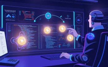 AI agents autonomously conducting machine learning research in an infinite loop with code, PyTorch, and neural networks.