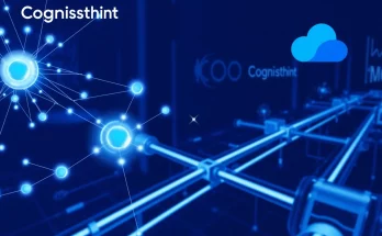 Cognizant Google Cloud partnership showing agentic AI neural networks and autonomous business operations visualization