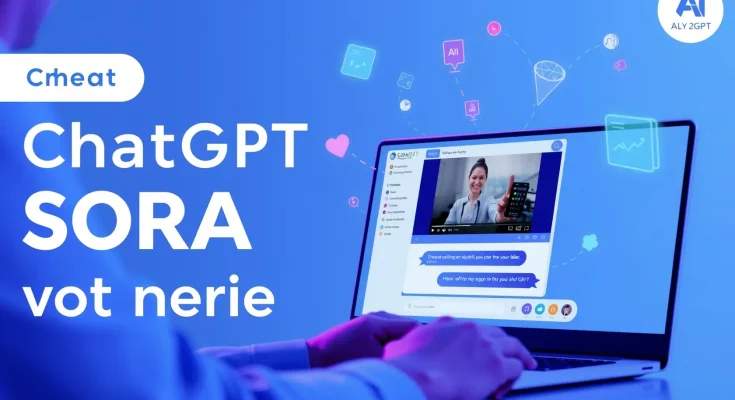 Sora AI video generation integrated into ChatGPT interface with conversational interface and video playback