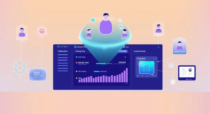 Zoom agentic AI platform orchestrating workflows across collaboration and customer experience tools with AI agents and digital interfaces