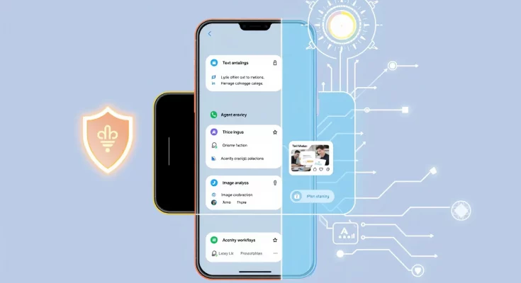 Google Gemma 4 on-device AI with privacy shield, text/image/audio input, autonomous agent features, 140+ languages supported