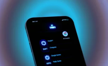 Apple iPhone with multiple AI assistant options - ChatGPT, Gemini and more on sleek smartphone screen