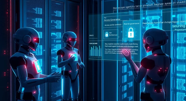 AI agents with digital identities, permissions, and audit trails in a secure data center