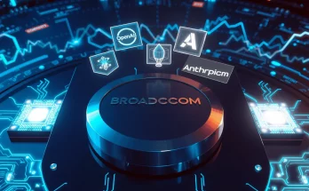 OpenAI and Anthropic partner with Broadcom to finance AI chip development, highlighting the compute race.