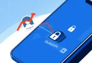 Illustration of mobile phone screen with Google and DuckDuckGo search icons, a surge arrow, and privacy lock symbol, indicating 30% install increase and user preference shift.